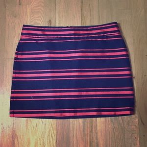 J Crew pink stripe mini